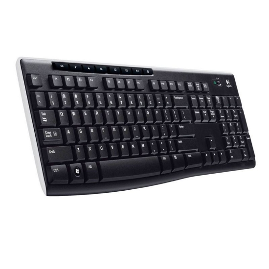 Imagem de Teclado Sem Fio Logitech K270 - Conforto e Eficiência com Alcance Extra