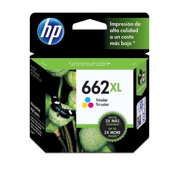 Imagem de CARTUCHO DE TINTA HP 662XL TRICOLOR