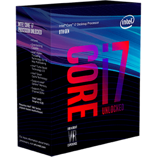 Imagem de PROCESSADOR INTEL CORE I7 8700K 3,70 GHZ 12 MB CACHE LGA 1151 COFFEE LAKE 8ª GERAÇÃO