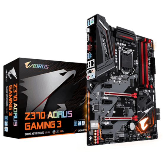 Imagem de MOTHERBOARD P/ INTEL LGA 1151 8ª GERAÇÃO - Z370 AORUS GAMING 3 DDR4 64GB