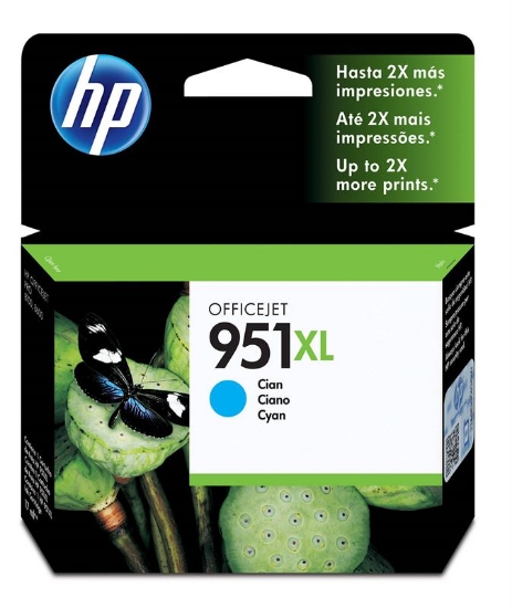 Imagem de CARTUCHO DE TINTA HP 951XL CIANO ALTA CAPACIDADE