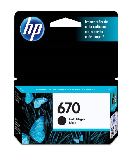 Imagem de CARTUCHO DE TINTA HP 670 PRETO