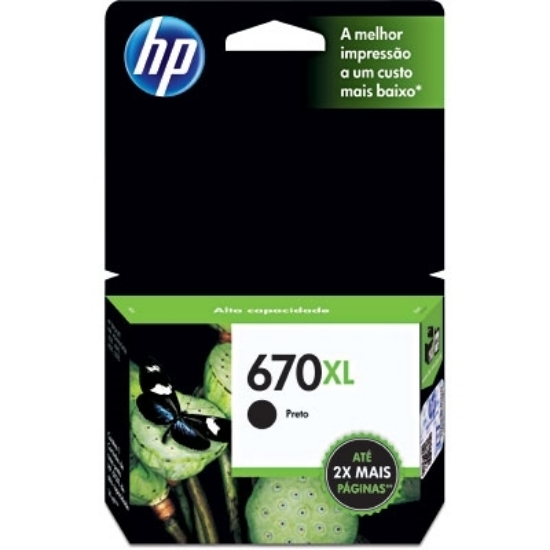 Imagem de CARTUCHO DE TINTA HP 670XL APRETO