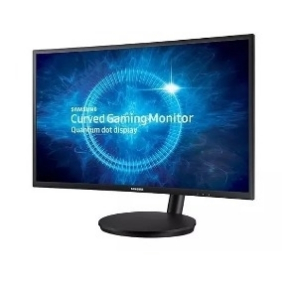 Imagem de MONITOR SAMSUNG QLED FULL HD 24" CURVO C24FG73F PRETO