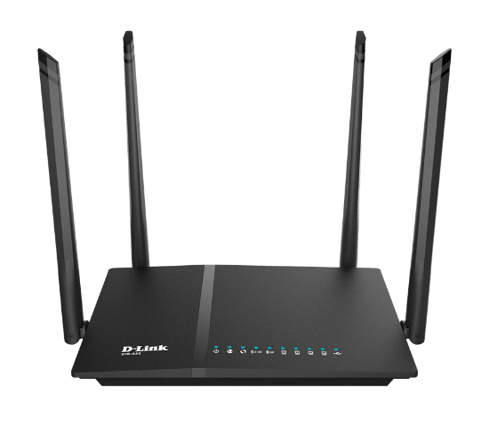 Imagem de ROTEADOR D-LINK WIRELESS AC 1200BPS 4 ANTENAS 4 PORTAS GIGABIT - COM RESET PRESET - FIRMWARE COFIGURAVEL - DIR-825