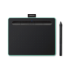 Imagem de MESA DIGITALIZADORA WACOM INTUOS PEQUENA COM BLUETOOTH NA COR VERDE - CTL4100WLE0