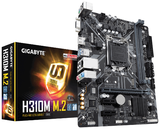 Imagem de H310M M.2 2.0   -  MB P / INTEL LGA 1151, 8° GERAÇÃO, CHIPSET H310 2DDR4, PCI EX16 MICRO ATX