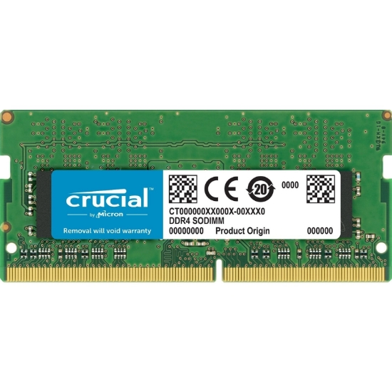 Imagem de MEMORIA CRUCIAL NOTEBOOK 8GB - DDR4 2666 / 2400 CL19 x8 SODDIM - MICRON