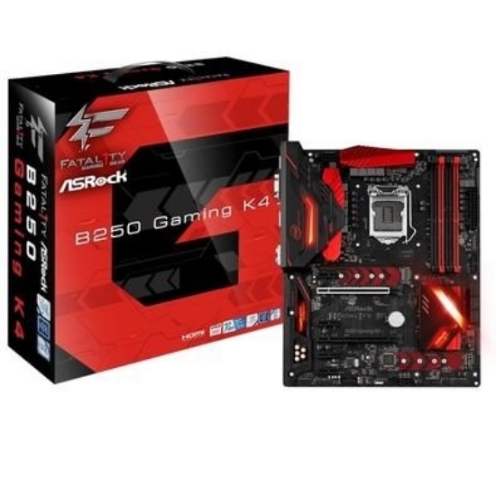 Imagem de B250 GAMING K4  MOTHERBOARD ASROCK B250 GAMING K4 1151 DDR4 ATX