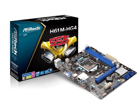 Imagem de H61M-HG4 1155 DDR3 - MOTHERBOARD ASROCK H61M-HG4 DDR3 SOCKET LGA 1155 CHIPSET