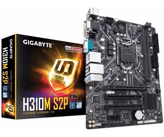 Imagem de H310M S2P 2.0 MB P / INTEL LGA 1151, 8° GERAÇÃO, CHIPSET H310 DDR4, PCI EX16 MICRO ATX