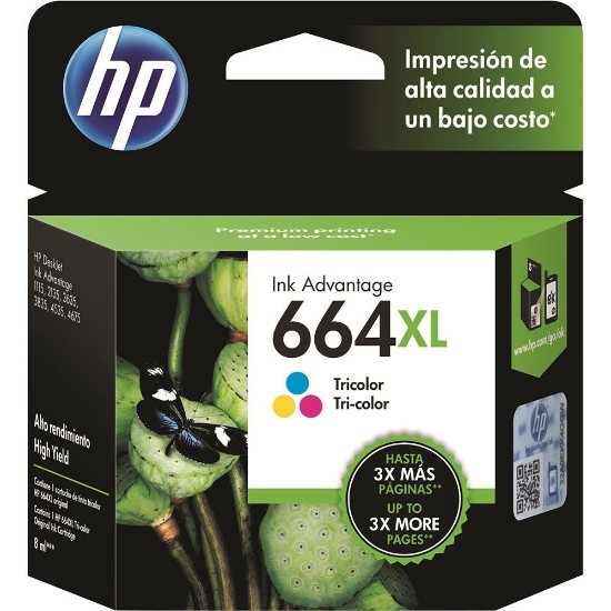 Imagem de CARTUCHO DE TINTA HP 664XL  TRICOLOR