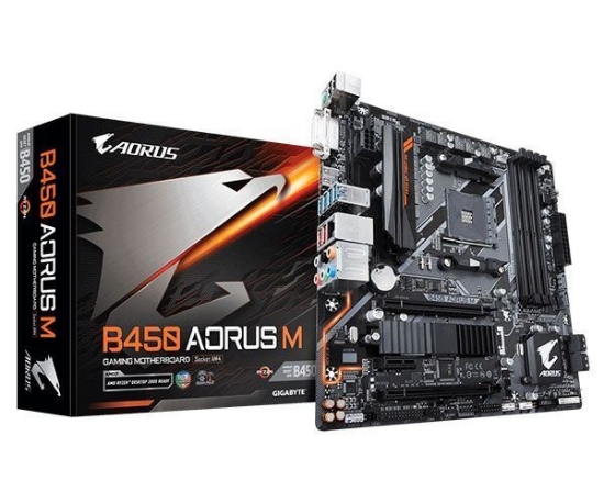 Imagem de B450 AORUS M, AMD SOCKET AM4, ATX, DDR4