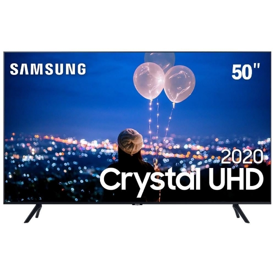 Imagem de SAMSUNG SMART TV CRYSTAL UHD 4K TU8000 50", BORDA ULTRAFINA, MULTIPLOS ASSISTENTES PESSOAIS, DESIGN COM CABOS ESCONDIDOS, MODO A