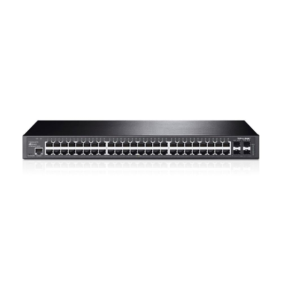 Imagem de SWITCH GERENCIAVEL L2 GIGABIT 48 PORTAS COM 4 SLOTS SFP JETSTREAM  T2600G-52TS (TL-SG3452)