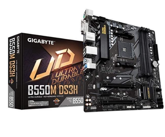 Imagem de MOTHERBOARD GIGABYTE B550M DS3H, 3º GERACAO AMD RYZEN  SOCKET AMD AM4, MICRO ATX, DDR4