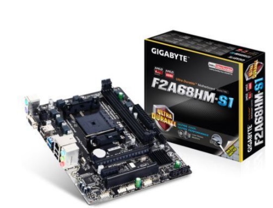 Imagem de MOTHERBOARD GIGABYTE  F2A68HM-S1  SUPORTA APU AMD SOCKET FM2 + / FM2 SERIE A, CHIPSET AMD A68H, DDR3 DIMM