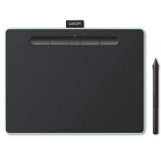 Imagem de MESA DIGITALIZADORA WACOM INTUOS MEDIA COM BLUETOOTH NA COR VERDE - CTL6100WLE0