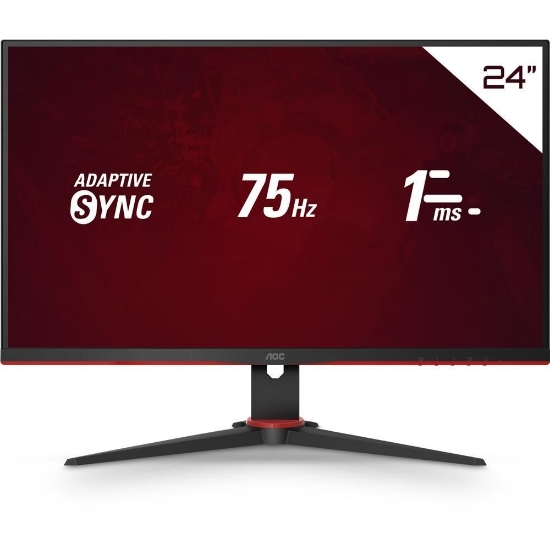 Imagem de AOC MONITOR GAMER SPEED 23.8" FHD 24G2HE5 IPS 75HZ 1MS HDMI/VGA VESA PRETO                                                                                                                                                                      