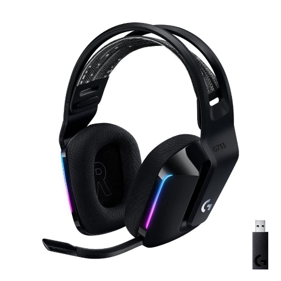 Imagem de FONE DE OUVIDO RGB SEM FIO GAMER G733 PRETO LOGITECH