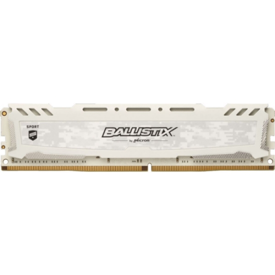 Imagem de MEMORIA BALLISTIX SPORT LT WHITE 8GB DDR4 2666 MT/S (PC4-21300) CL16 SR x8 Unbuffered DIMM 288pin