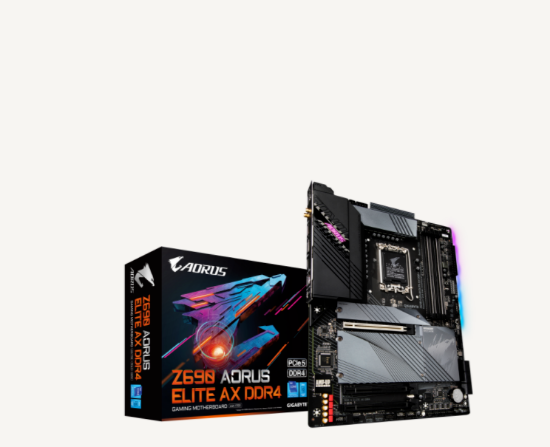 Imagem de MOTHERBOARD GIGABYTE Z690 AORUS ELITE AX DDR4 (REV. 1.0) CHIPSET INTEL Z690 LGA1700 DDR4 - 12º GERACAO