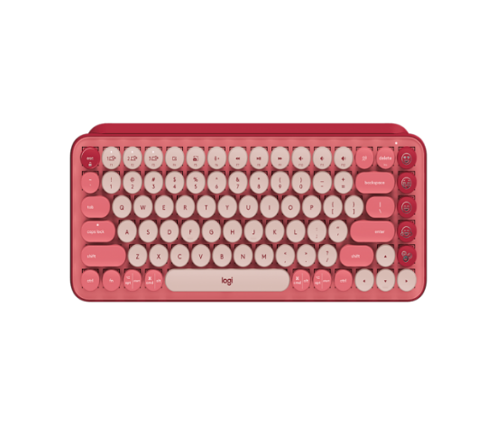 Imagem de TECLADO MECANICO POP SEM FIO COM TECLAS EMOJI - HEARTBREAKER  ROSA - LOGITECH