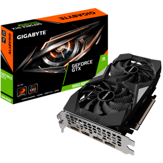 Imagem de PLACA DE VIDEO GIGABYTE GEFORCE GTX 1660 SUPER 6GB WINDFORCE OC 192-BIT, GV-N166SOC-6GD