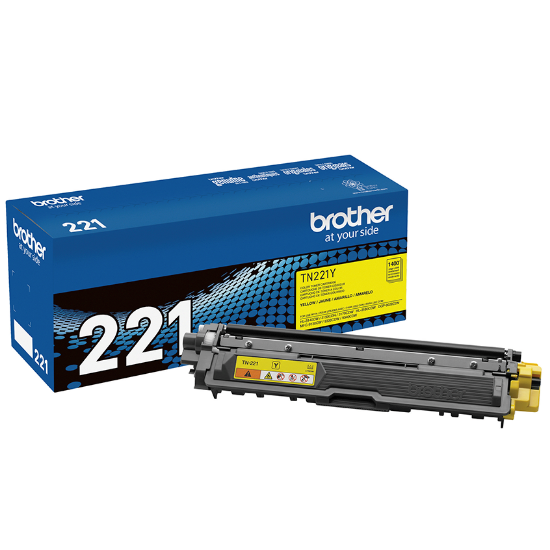 Imagem de BROTHER TONER AMARELO TN221YBR COM RENDIMENTO PARA ATE 1400 IMPRESSOES