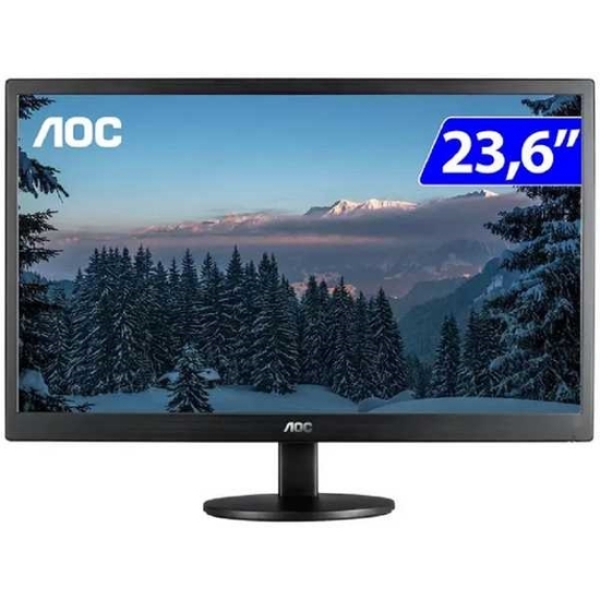 Imagem de AOC MONITOR 23,6 LED WIDE FHD VGA/HDMI PRETO                                                                                                                                                                                                    