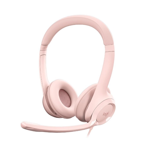 Imagem de HEADSET COM FIO USB LOGITECH H390 ROSA