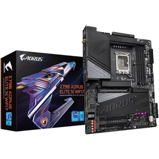 Imagem de PLACA MAE Z790 AORUS ELITE X WIFI7 DDR5 WIFI SOCKET INTEL LGA1700 14ª 13ª E 12ª GERACAO - Z790 A E X WIFI7