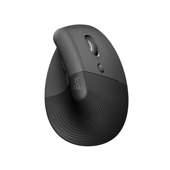 Imagem de Mouse Sem Fio Logitech Lift Vertical Grafite - Ergonomia e Precisão 910-006466