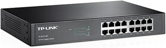 Imagem de SWITCH 16 PORTAS GIGABIT EASYSMART DE MESA OU MONTAVEL EM RACK TP-LINK - TL-SG1016DE