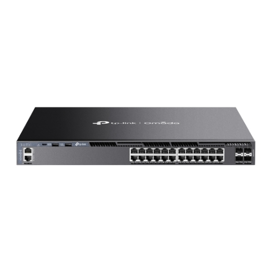 Imagem de SWITCH OMADA GERENCIAVEL L3 EMPILHAVEL COM 24 PORTAS GIGABIT E 4 PORTAS 10GE SFP+ - SG6428X