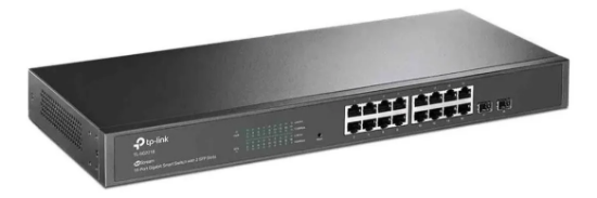 Imagem de SWITCH SMART COM 16 PORTAS GIGABIT POE+ JETSTREAM 2 SLOTS SFP - TL-SG2218