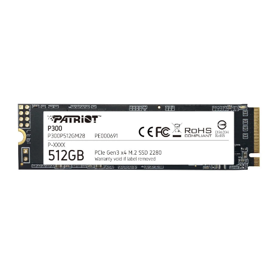 Imagem de SSD PATRIOT 512GB M.2 2280 NVME PCIE GEN3X4 - P300P512GM28