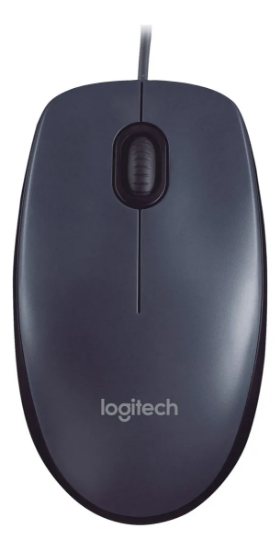 Imagem de Mouse com Fio Logitech M90 Preto - Conforto e Precisão 910-007599