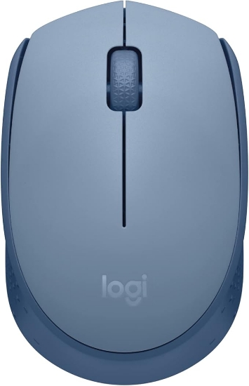 Imagem de Mouse Wireless Logitech M170 Azul Claro - Conexão Rápida e Conforto Ergônomico