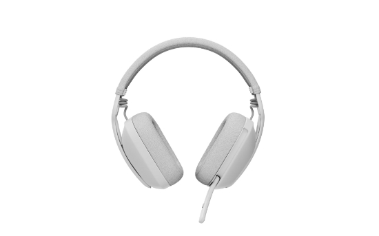Imagem de Headset Sem Fio Logitech Zone Vibe 100 Branco - Conforto e Cancelamento de Ruído