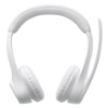 Imagem de Headset Sem Fio Logitech Zone 300 Branco - Áudio Profissional e Conforto
