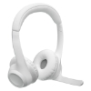 Imagem de Headset Sem Fio Logitech Zone 300 Branco - Áudio Profissional e Conforto