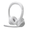 Imagem de Headset Sem Fio Logitech Zone 300 Branco - Áudio Profissional e Conforto