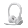 Imagem de Headset Sem Fio Logitech Zone 300 Branco - Áudio Profissional e Conforto