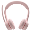 Imagem de Headset Sem Fio Logitech Zone 300 Rosa - Áudio Premium e Conforto