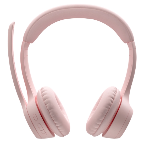 Imagem de Headset Sem Fio Logitech Zone 300 Rosa - Áudio Premium e Conforto
