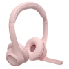 Imagem de Headset Sem Fio Logitech Zone 300 Rosa - Áudio Premium e Conforto