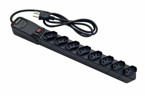 Imagem de FL Protetor 10A Bivolt com 8 Tomadas - Modelo 556